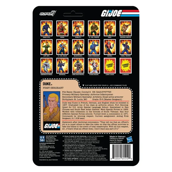 G.I. Joe Reaction Figures Wave 2 - Duke