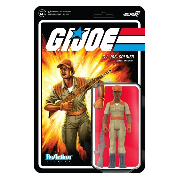 G.I. Joe Reaction Figures Wave 3 - Female Combat Engineer Bun Hair (Brown)