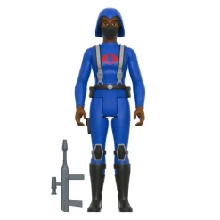 G.I. Joe Reaction Wave 4 - Cobra Female Trooper Long Black Hair (Dk Brown)