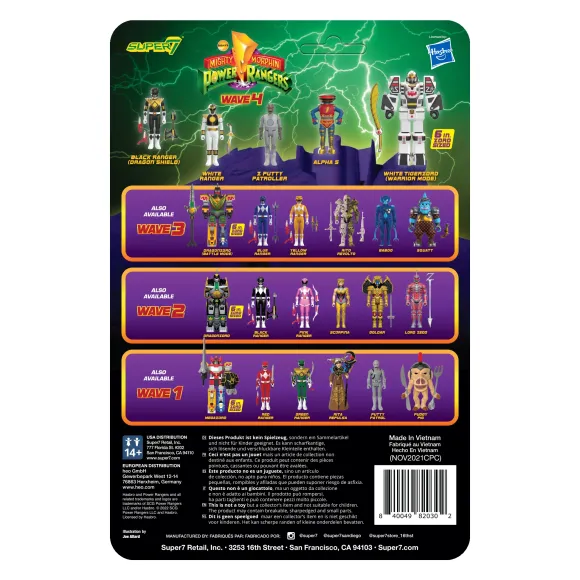 Mighty Morphin Power Rangers Reaction Figure Wave 4 - Black Ranger (Dragon Shield)
