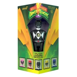 Mighty Morphin Power Rangers Reaction Sdcc 2023 - Black Ranger [Triangle Box] [Sdcc 2023]