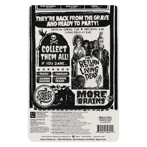 Return Of The Living Dead Reaction Figures Wave 02 - Trash