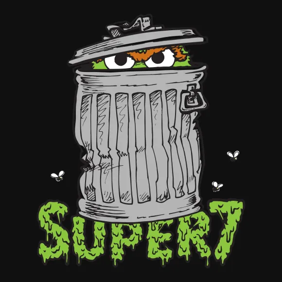 Sesame Street Crewneck Sweatshirt - Oscar The Grouch