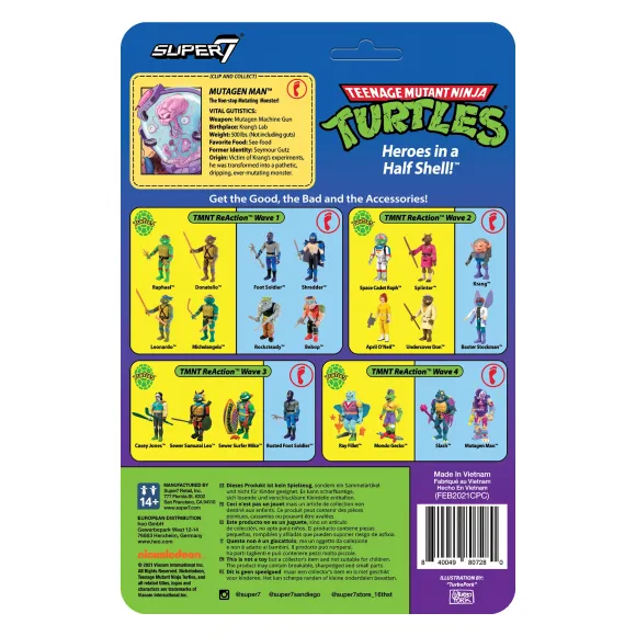 Teenage Mutant Ninja Turtles Reaction Figure Wave 4- Mutagen Man