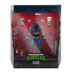 Teenage Mutant Ninja Turtles Ultimates! Wave 11 - Rat King, Rapper Mike, Ninja Nomad Leonardo & Foot Soldier (Battle Damaged)