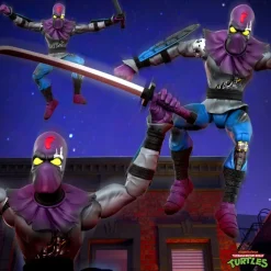 Teenage Mutant Ninja Turtles Ultimates! Wave 11 - Rat King, Rapper Mike, Ninja Nomad Leonardo & Foot Soldier (Battle Damaged)