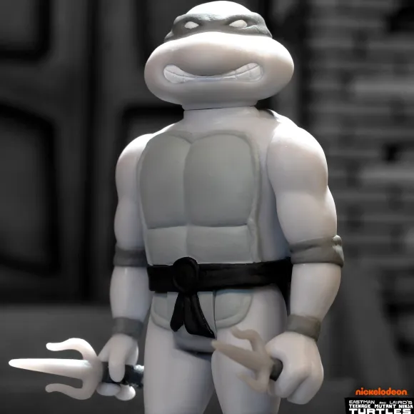 Teenage Mutant Ninja Turtles Reaction Figure Wave 9 - Donatello, Leonardo, Michelangelo & Raphael (Comic Greyscale)