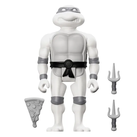 Teenage Mutant Ninja Turtles Reaction Figure Wave 9 - Donatello, Leonardo, Michelangelo & Raphael (Comic Greyscale)