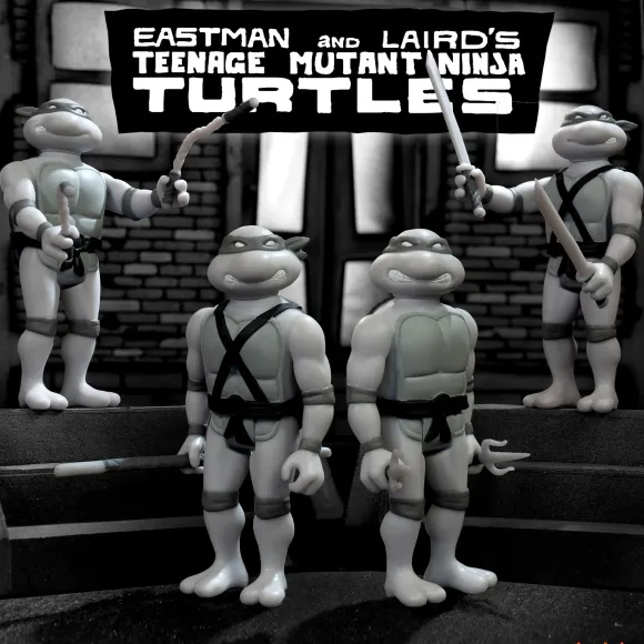 Teenage Mutant Ninja Turtles Reaction Figure Wave 9 - Michelangelo (Comic Greyscale)