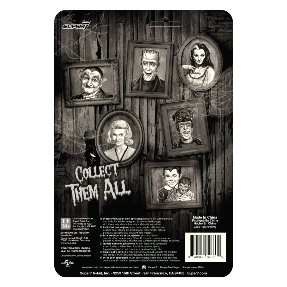 The Munsters Reaction Wave 3 - Hot Rod Herman (Grayscale)