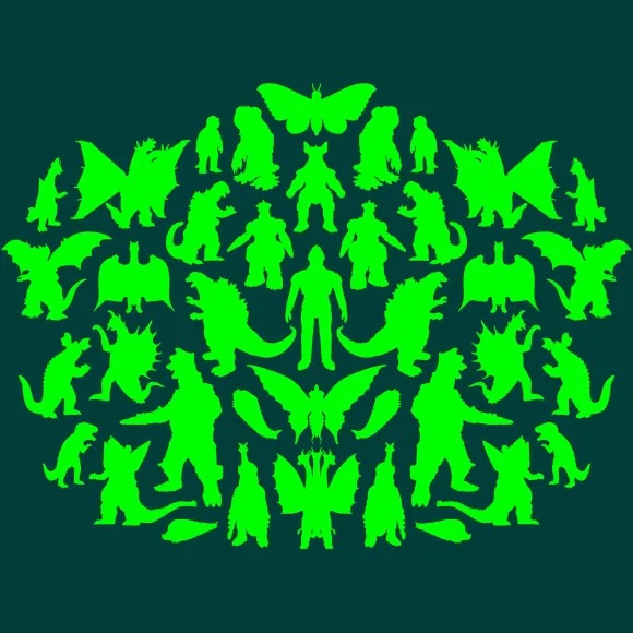 Toho T-Shirt - Kaiju Rorschach