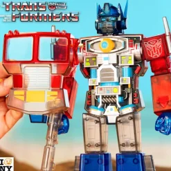 Transformers Super Cyborg - Optimus Prime (Clear Red / Blue)