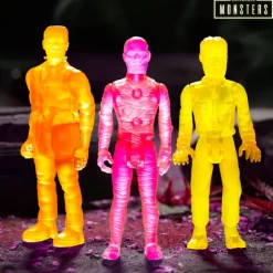 Universal Monsters Reaction Figures - Frankenstein, The Mummy, The Wolf Man (Luminators)